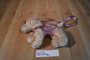 Poochie and Co. Cocker Spaniel Pink Sequins Plush Bag Purse