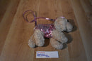 Poochie and Co. Cocker Spaniel Pink Sequins Plush Bag Purse