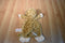 Baby Ganz Flat a Pat Beige Monkey Lovey Security Blanket Plush