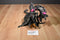Black and Gray Two Headed Dragon Beanbag Plush with Pink Ears