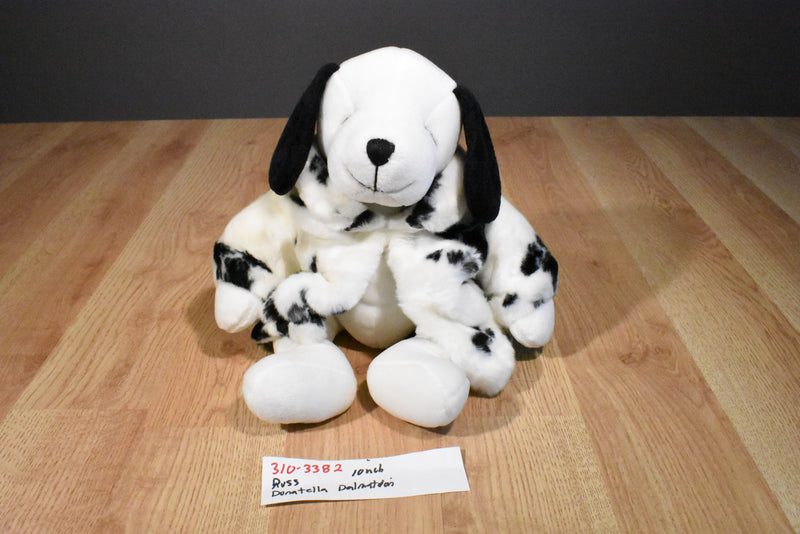 Russ Donatella Dalmatian Wearing a Fur Coat Beanbag Plush