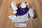 Poochie and Co. Westie Purple Sequins Plush Bag Purse