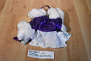 Poochie and Co. Westie Purple Sequins Plush Bag Purse