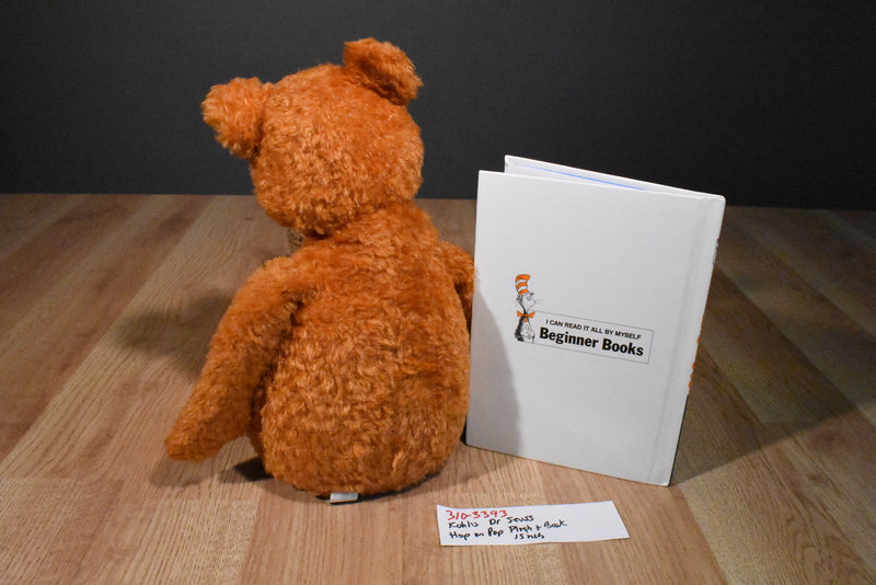 Kohl's Cares Dr. Seuss Hop On Pop Brown Bear Plush and Book