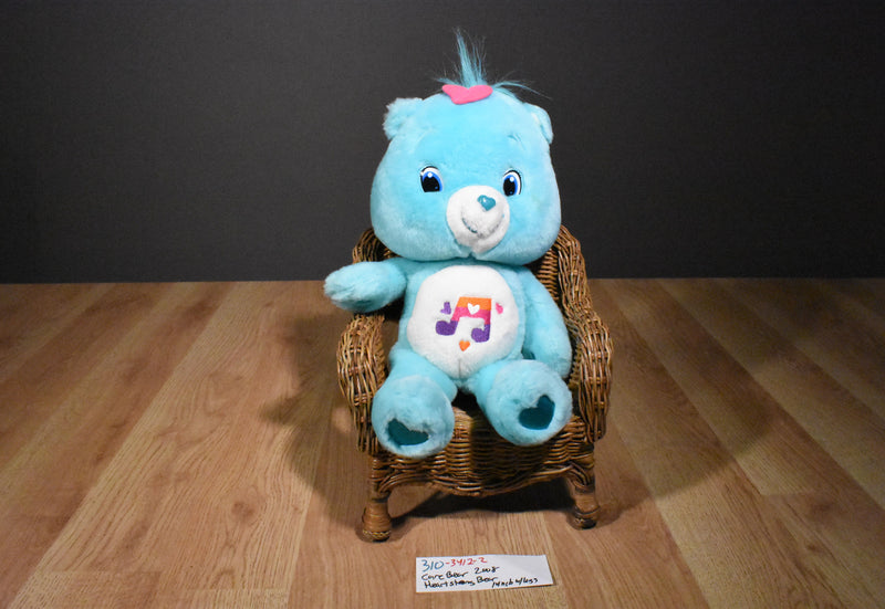 Play Along Care Bears Blue and White Heartsong Bear 2008 Plush