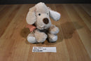 Maurices Hope Tan Beige Dog with Red Striped Bone 2012 Beanbag Plush