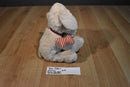 Maurices Hope Tan Beige Dog with Red Striped Bone 2012 Beanbag Plush