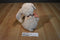 Maurices Hope Tan Beige Dog with Red Striped Bone 2012 Beanbag Plush