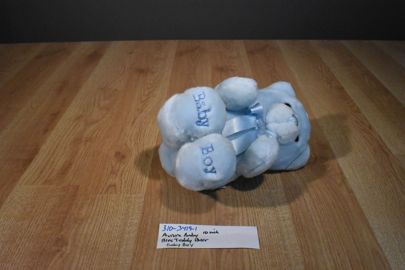 Aurora Baby Blue Teddy Bear Baby Boy Plush