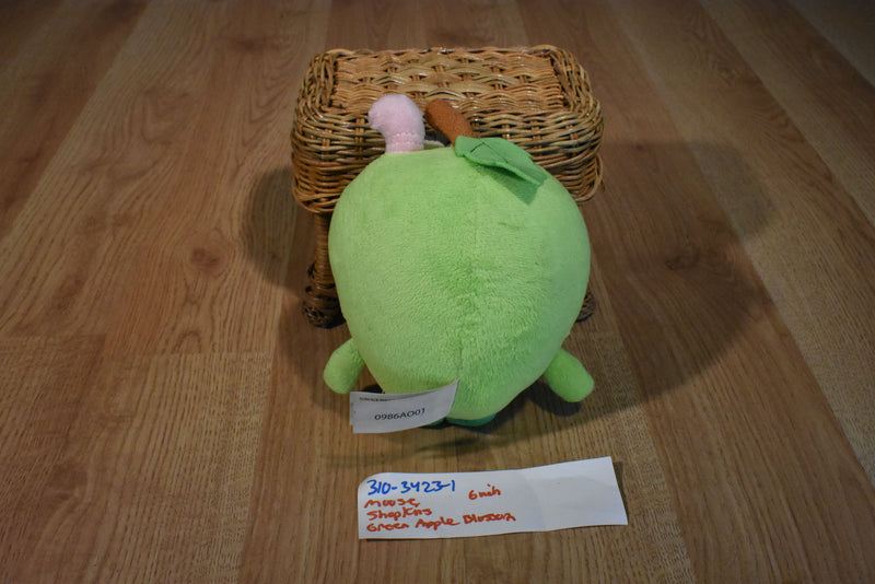 Just Play Moose Shopkins Green Apple Blossom With Pink Worm 2015 Plush