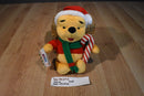 Mattel Disney Christmas Pooh With Candy Cane 1998 Plush