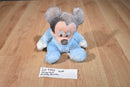 Disney Parks Baby Mickey Mouse Blue Rattle Plush