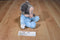 Disney Parks Baby Mickey Mouse Blue Rattle Plush