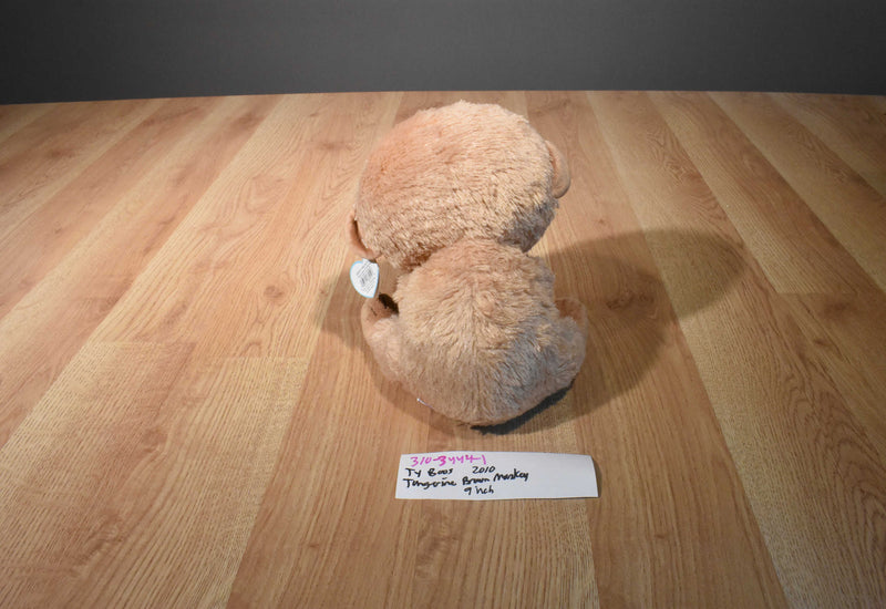 Ty Beanie Boos Tangerine Tan Monkey 2010 Beanbag Plush