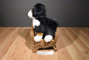 Sitting Bernese Mountain Dog Plush