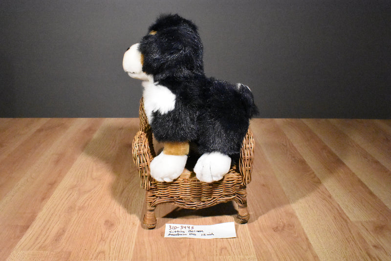 Sitting Bernese Mountain Dog Plush