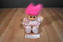 Russ Troll With Pink Hair and Dress Plush
