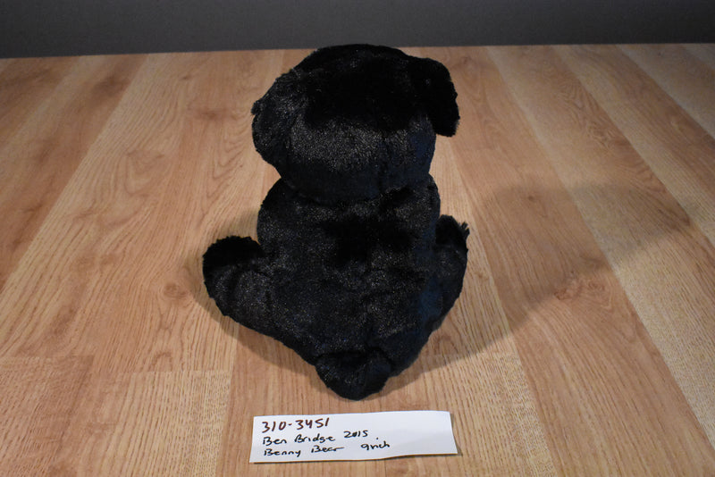 Ben Bridge Benny the Black Bear With Purple Bow 2015 Beanbag Plush
