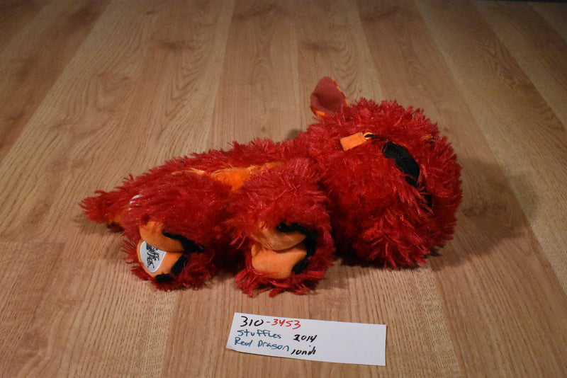 Zoomworks Stuffies Blaze the Red Dragon 2014 Plush with Hidden Pockets