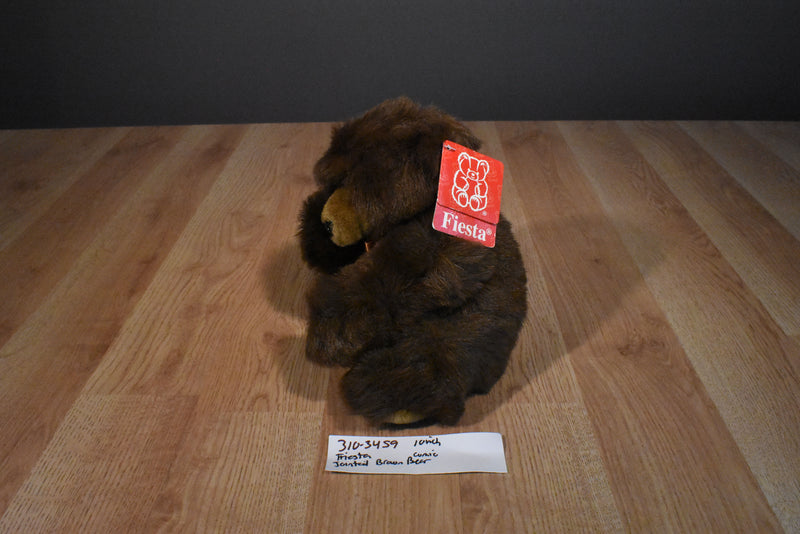 Fiesta Jointed Brown Comic Bear Beanbag Plush