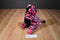 Aurora Girlz Nation Pink and Black Zebra Beanbag Plush with Pink Bow