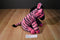 Aurora Girlz Nation Pink and Black Zebra Beanbag Plush with Pink Bow