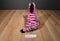 Aurora Girlz Nation Pink and Black Zebra Beanbag Plush with Pink Bow