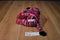 Aurora Girlz Nation Pink and Black Zebra Beanbag Plush with Pink Bow