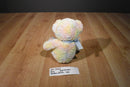 Russ Boo Bears Pastel Rainbow Teddy Bear Rattle Plush
