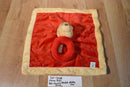 Disney Baby Pooh Red and Yellow Security Blanket With Rattle