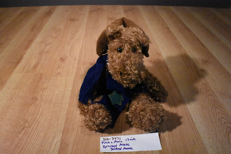 First & Main Spruced Moose Jointed Moose Beanbag Plush