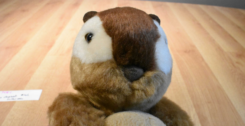 Russ Scampers the Chipmunk Beanbag Plush With an Acorn