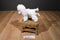 Aurora White and Pink Poodle Beanbag Plush