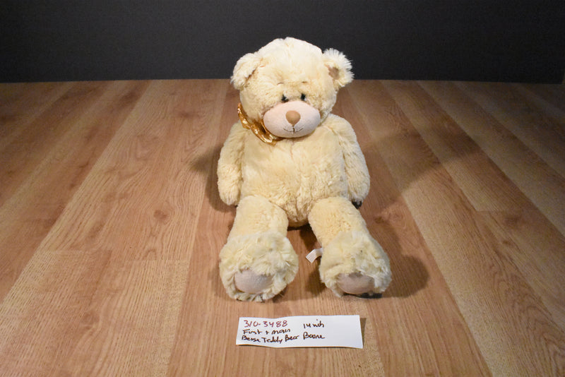 First & Main Boone the Beige Teddy Bear Beanbag Plush