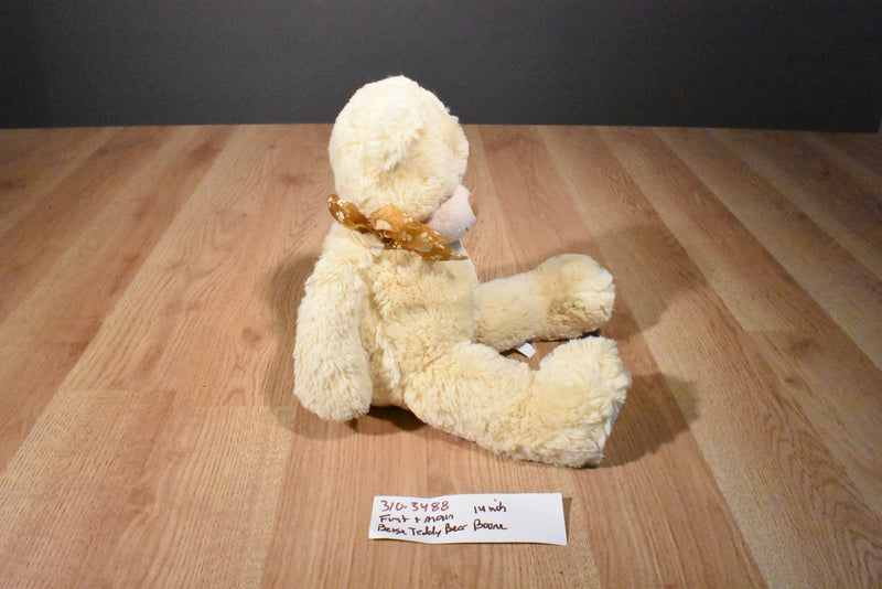 First & Main Boone the Beige Teddy Bear Beanbag Plush