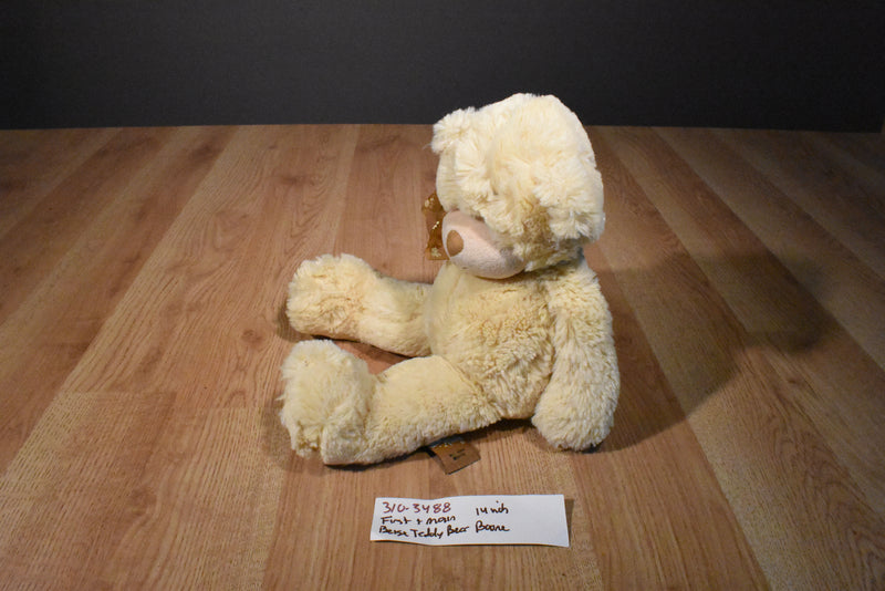 First & Main Boone the Beige Teddy Bear Beanbag Plush
