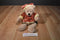 Ganz Heritage Brown Teddy Bear in Santa Suit 2001 Beanbag Plush