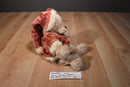 Ganz Heritage Brown Teddy Bear in Santa Suit 2001 Beanbag Plush
