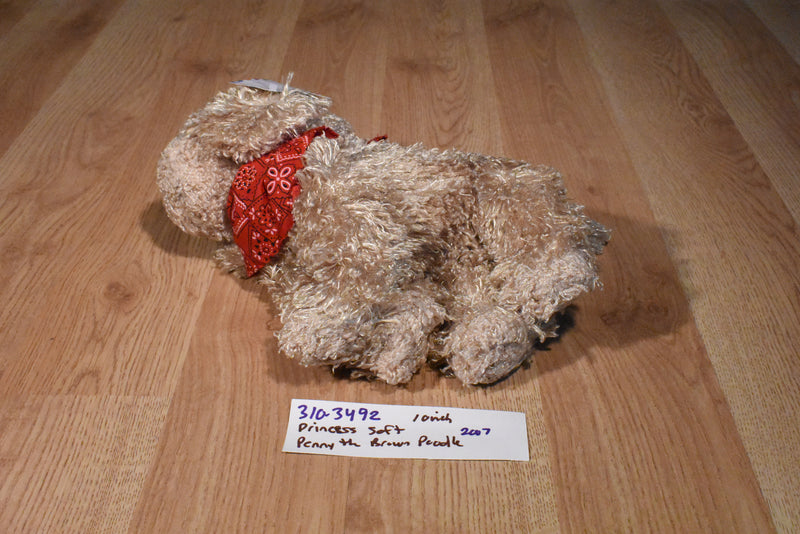 Princess Soft Brown Poodle 2007 Beanbag Plush
