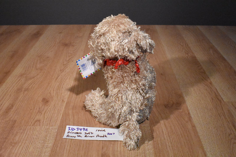 Princess Soft Brown Poodle 2007 Beanbag Plush