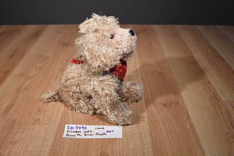 Princess Soft Brown Poodle 2007 Beanbag Plush