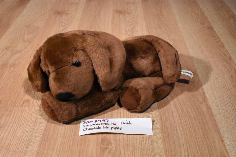 Commonwealth Chocolate Lab Brown Dog 2001 Beanbag Plush