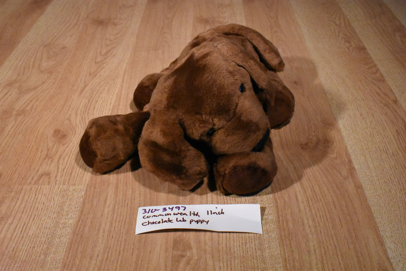 Commonwealth Chocolate Lab Brown Dog 2001 Beanbag Plush