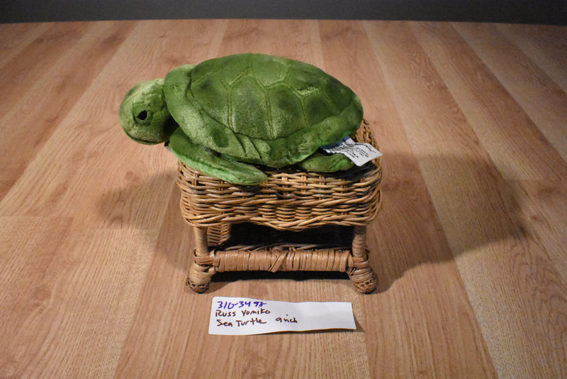 Russ Yomiko Green Sea Turtle Beanbag Plush