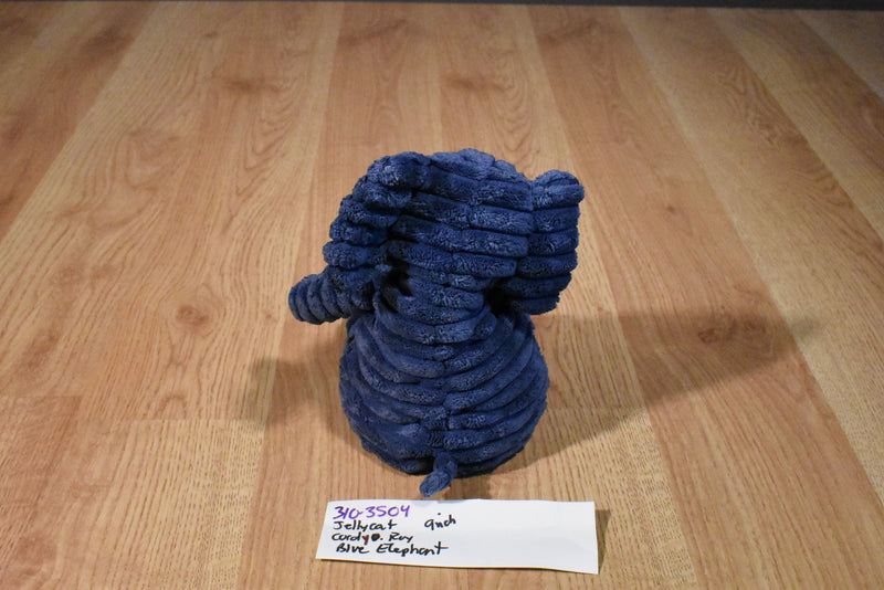Jellycat London Cordy Roy Corduroy Blue Elephant Beanbag Plush
