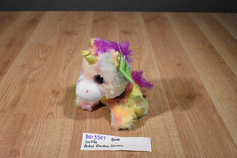Goffa Pastel Rainbow Unicorn Plush