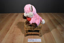 Animal Adventure Pink and White Fox with Red Heart 2016 Plush