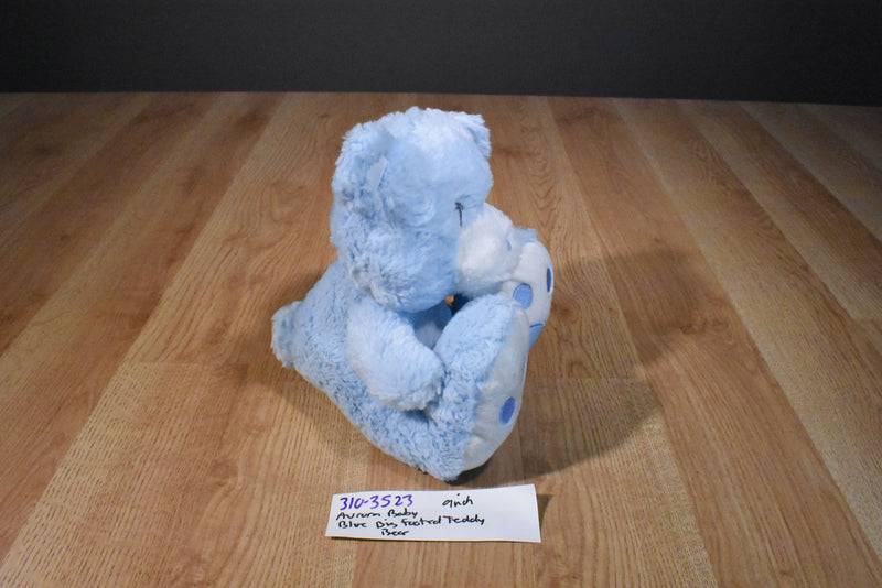 Aurora Baby Big Footed Blue Teddy Bear Plush