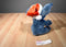Disney Store Blue Stitch Plush Wearing a Red Stocking Hat