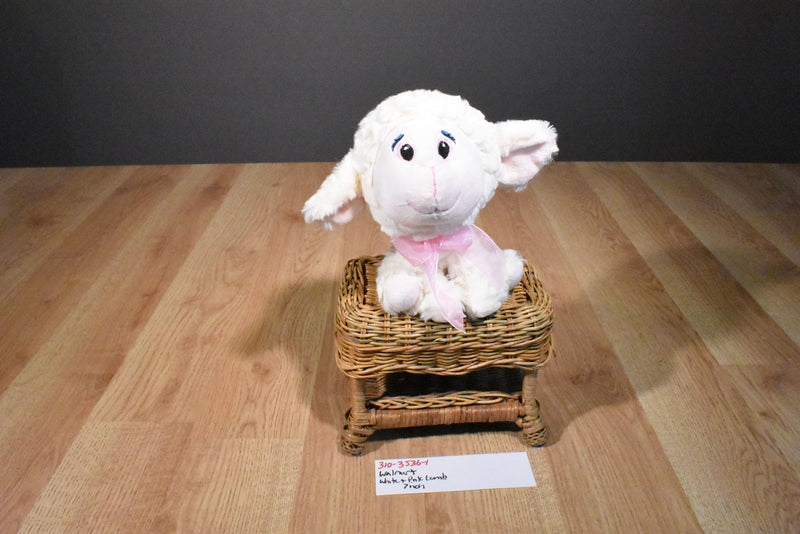 Walmart White and Pink Lamb Plush